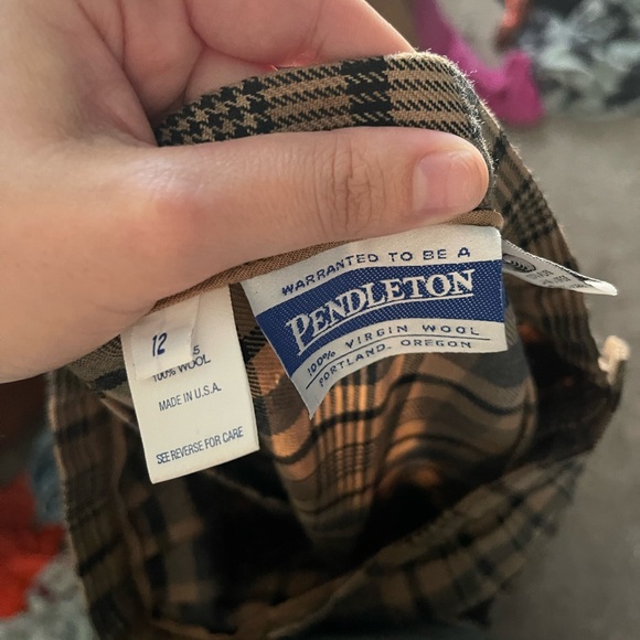 Vintage Pendleton Plaid Skirt - Picture 3 of 4